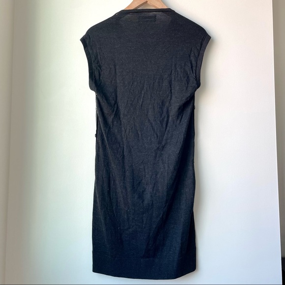 Allsaints Printed Wool and Silk Blend Dress - Picture 4 of 5